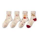 Бант Щенок + Милый Медведь + Три Щенка + Щенок, обнюхивающий [4 пары упаковка]