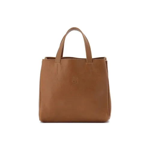 Il Bisonte Сумка из кожи Сумка для покупок Женская сумка Оливково-коричневый