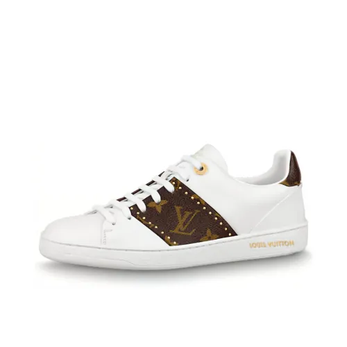 LOUIS VUITTON Frontrow Низкие Кроссовки Спортивные Женские Белые Коричневые