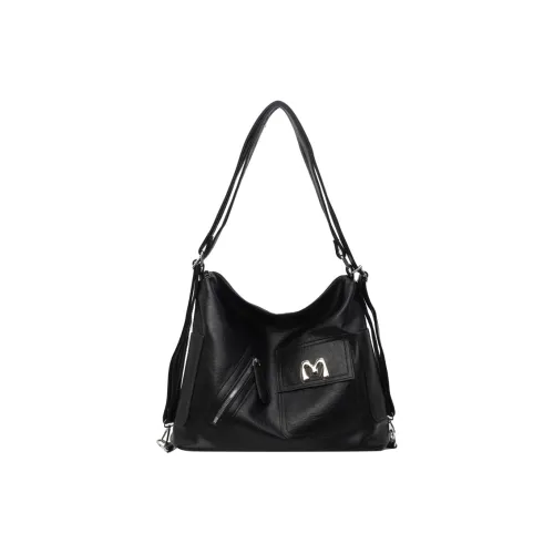 morellybear ПУ (полиуретан) Сумка через плечо Стандартная Женская Черный Экрю Кофейный