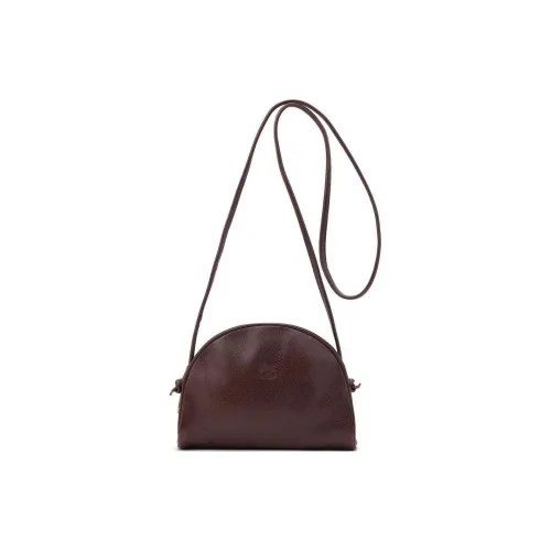 Il Bisonte Сумка через плечо из коровьей кожи женская темно-коричневая