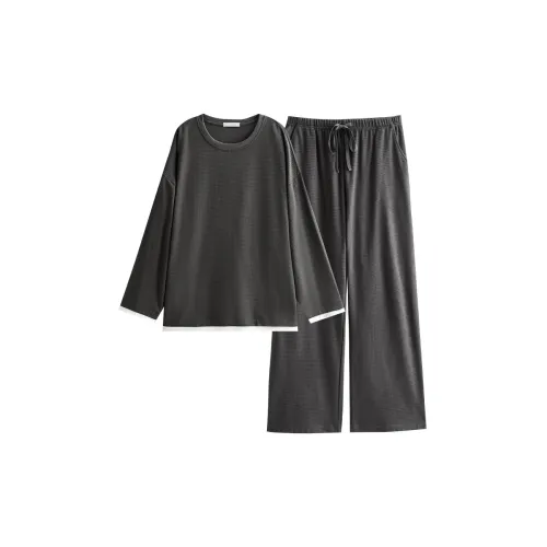 Same Language Пижамный комплект Мужской Фиолетовый Ink Серый