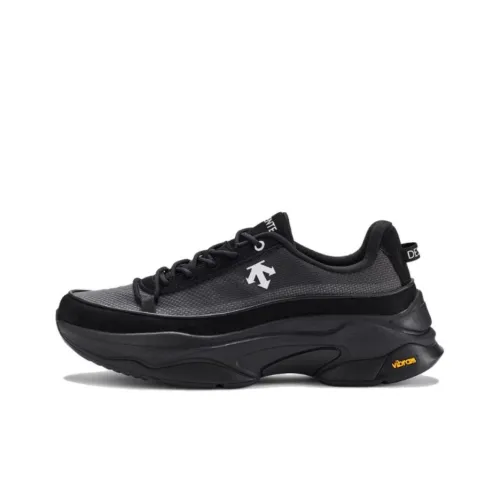 DESCENTE Dualis Slip-resistant Abrasion-resistant Low Top Casual Unisex Black DESCENTE Dualis Противоскользящий Устойчивый к истиранию Низкий Топ Повседневный Унисекс Черный