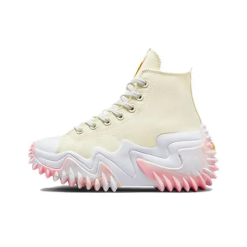 Конверс Run Star Motion High Топ Кеды Женские Желтый Белый Розовый