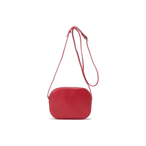 Il Bisonte Сумка через плечо из коровьей кожи Женская Красная