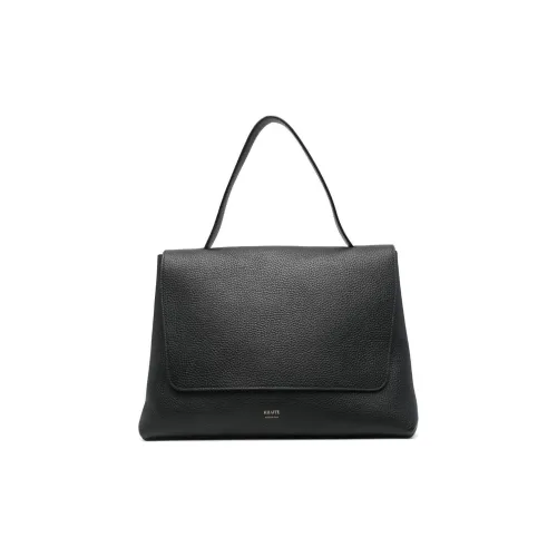 KHAITE Телячья кожа Одно плечо Сумка Большая Женская Черная