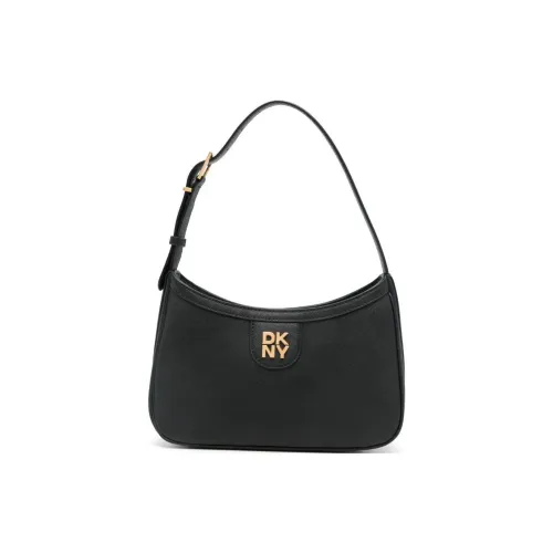 DKNY Carol Series Телячья кожа Сумка через плечо Сумка Обычная Женская Черная