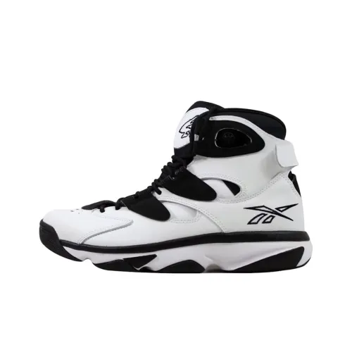 Reebok Shaq Attaq High Топ Баскетбольные кроссовки Унисекс Белый черный