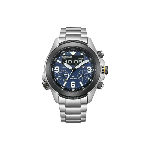 CITIZEN PROMASTER Series Светильник Кварцевый механизм Нержавеющая сталь Ремешок Часы Мужские Часы Синий циферблат