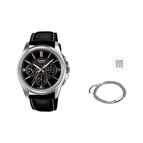 CASIO Кварцевый механизм Часы Мужские Черный циферблат