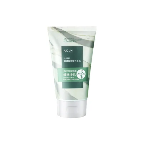 AOJN Chlorophyll Amino Acid Мягкий очищающий гель Освежающий и контролирующий жирность кожи Грязь Увлажняющий очищающий 100 г