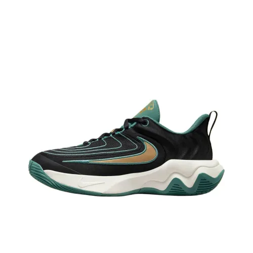 Nike Giannis Immortality 4 Устойчивый к истиранию Низкий Топ Детские Баскетбольные Кроссовки Черные