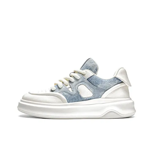 NAUTICA Противоскользящая и износостойкая визуально увеличивает рост Низкий топ Повседневная обувь Мужская Белый Синий