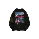 Чёрно-розовый, с длинным рукавом