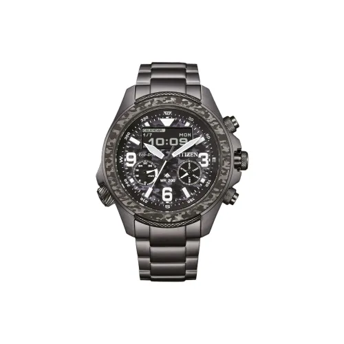 CITIZEN PROMASTER Series Светильник Кварцевый механизм Нержавеющая сталь Ремешок Часы Мужские Черный циферблат