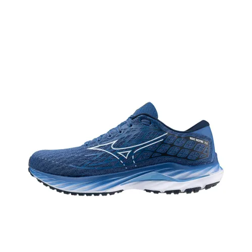 Mizuno Wave Inspire 20 Противоскользящие устойчивые к истиранию низкий топ беговые кроссовки мужские синие