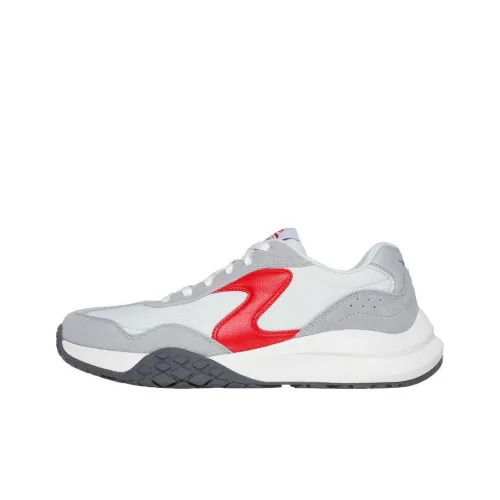 Skechers Износостойкий и Легкий Низкий Топ Кроссовки для тренировок Мужские Серый Белый