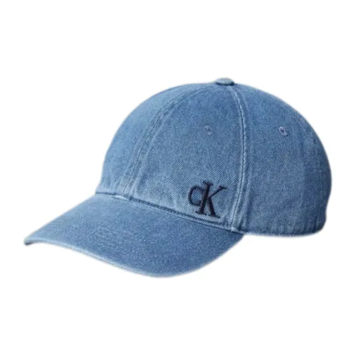 CALVIN KLEIN Хлопок Кепки Унисекс Темно-синий