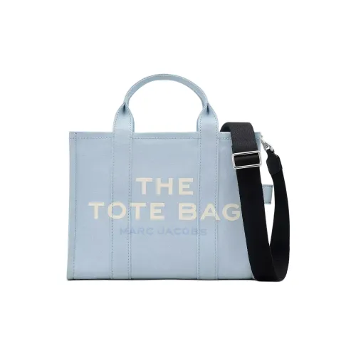 MARC JACOBS Хлопок Тоут Сумка Сумка для покупок Сумка через плечо Сумка среднего размера Женская Светло-синяя