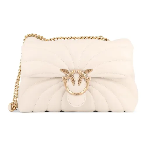 PINKO Love Birds series Сумка через плечо из кожи Сумка на плечо Женская Экрю