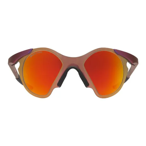 Oakley Круглые Солнцезащитные Очки Унисекс Оранжевые