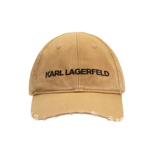 Karl Lagerfeld Хлопковые кепки унисекс желтые