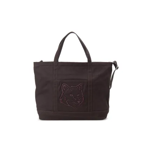 Maison Kitsune Хлопок Сумка Экстра-большая Унисекс Орехи Hickory Коричневый