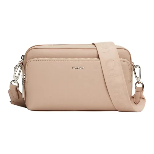 CALVIN KLEIN Крестообразная текстура кожа через плечо сумка женская серано-розовая