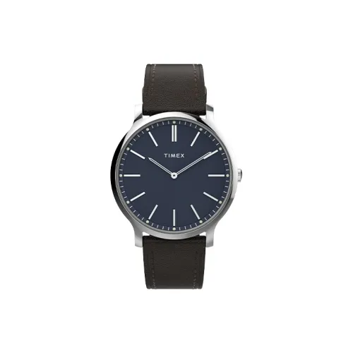 TIMEX Кварцевые часы синий циферблат унисекс