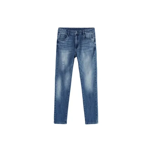 DAVID NAMAN Blue Men's Jeans DAVID NAMAN Синий Мужской Джинсы