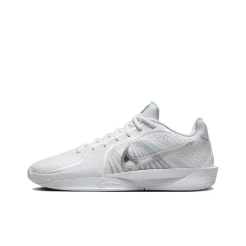 Nike Sabrina 2 Устойчивые к истиранию Низкие Баскетбольные Кроссовки Унисекс Белые