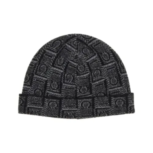 FERRAGAMO Новая шерсть Шапки-бини Мужской Черный