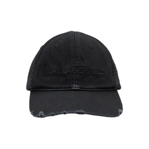 Karl Lagerfeld Хлопковые кепки унисекс черные