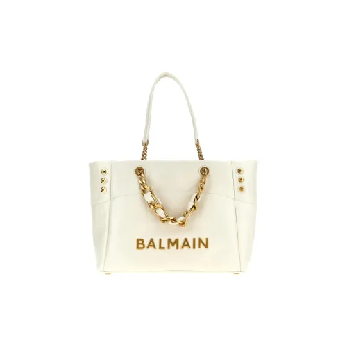 BALMAIN 1945 Телячья кожа Тоут Сумка Сумка для покупок Сумка Женская Бежевая