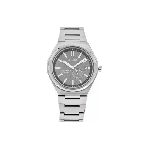 CITIZEN Автоматический Механический Механизм Титан Ремешок Часы Мужские Циферблат Серый