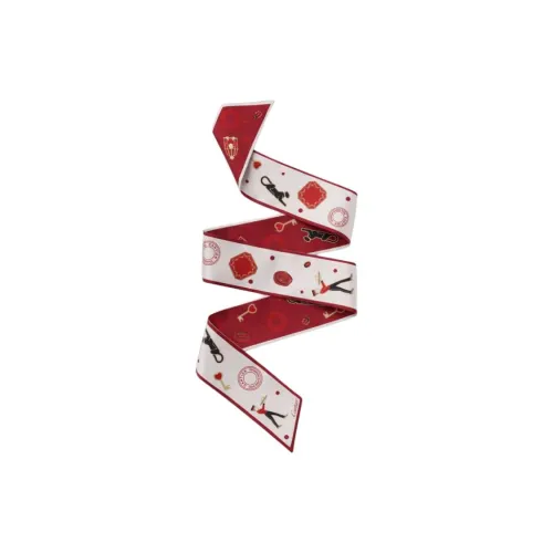 Шарфы из шелка Cartier унисекс бордового цвета