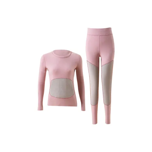 H YXIANG Термический комплект женский телесный розовый