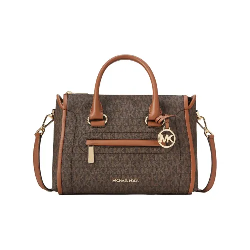 MICHAEL KORS Carine Искусственная кожа Сумка через плечо Сумка среднего размера Женская Темно-коричневая