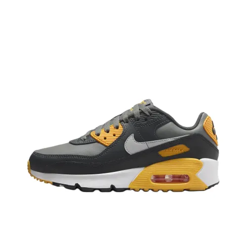 Nike Air Max 90 Low Топ Детские беговые кроссовки Серый Подростки