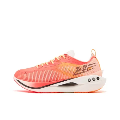 QIAODAN Детская беговая обувь, низкий топ, оранжевый, красный, унисекс