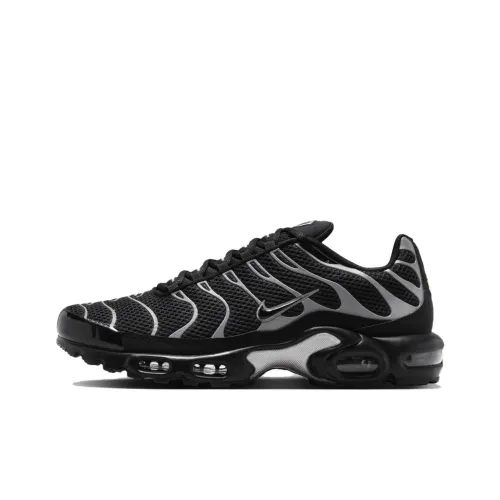 Nike Air Max Plus Устойчивый к истиранию Низкий Топ Повседневные Беговые кроссовки Унисекс Черный