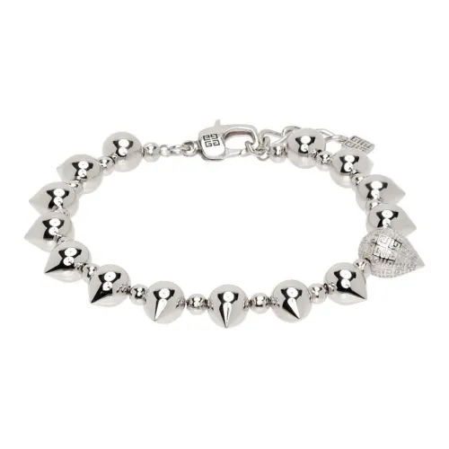 GIVENCHY Браслеты из латани Мужской Серебряный
