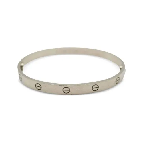 Cartier 18K Белое золото Браслеты Женские Серый