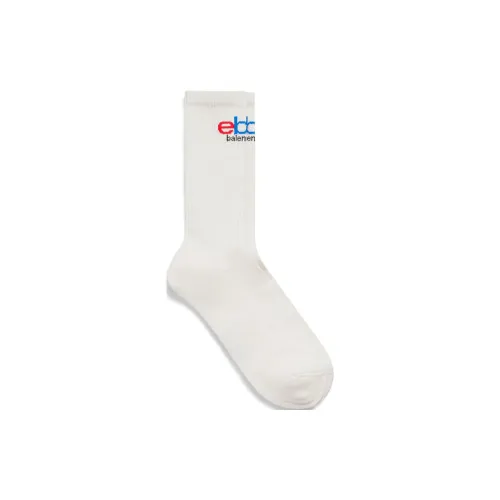 Balenciaga High Socks Men's 1 Pack White Баленсиага Высокие Носки Мужские 1 Пачка Белый