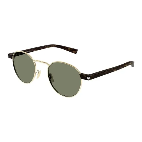 SAINT LAURENT Ацетат Круглые Солнцезащитные очки Мужские Черепаховый