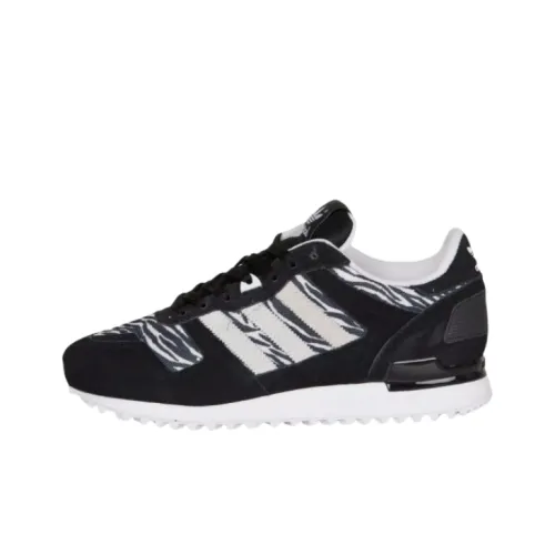 Adidas Originals ZX 700 Slip-Resistant Abrasion-Resistant Low-Top Беговые кроссовки Мужские Черные