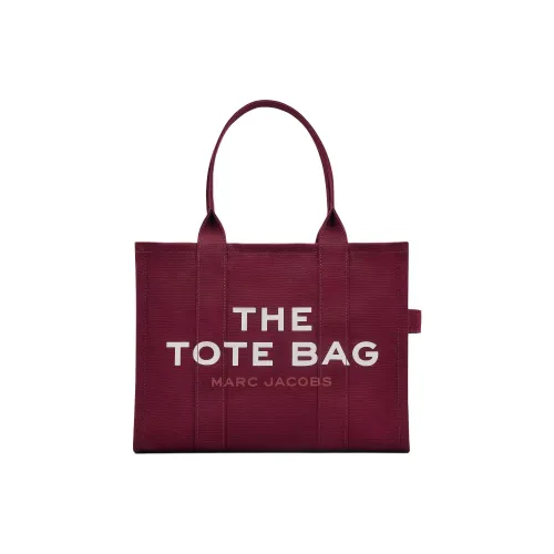 MARC JACOBS Хлопок Canvas Сумка Сумка-тоут Сумка для покупок Сумка Большая Женская Темно-красная