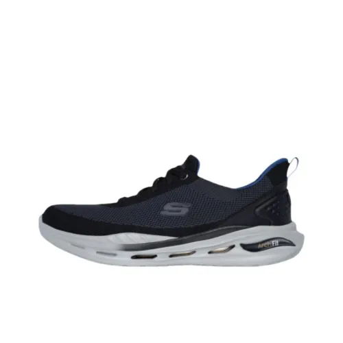 Skechers ARCH FIT ORVAN Низкий Топ Повседневные Беговые Кроссовки Мужские Черные