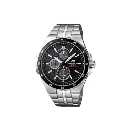 CASIO EDIFICE Кварцевый механизм нержавеющая сталь ремешок мужские часы черный циферблат