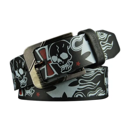 FUO Ремни из ПУ (полиуретана) кожа унисекс ширина 3,8 см